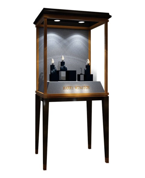 Escaparate de joyería personalizado comercial Nuevo diseño de vitrina de sala de exposición de joyería de lujo